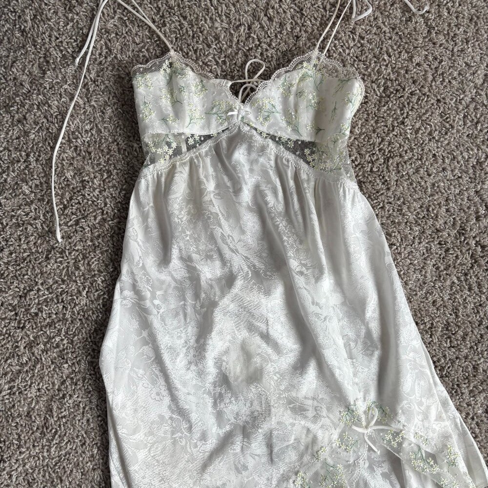 FOR LOVE AND LEMONS BABY'S BREATH LACE MINI DRESS